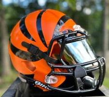 CUSTOM CINCINNATI BENGALS orange Riddell Speed FULL SIZE HELMET Adult picture