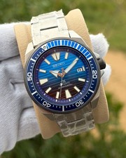 Mens Seiko 5 Prospex Divers Automatic Blue Dial Watch 7s26 Movement Day/Date picture