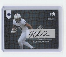 /230 Koby Howard Auto 2025 ONIT Black Penn State #S-7 Signatures Nittany Lions picture