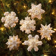 Bucilla® Pearl Snowflake Felt & Sequin Kit picture