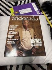 Cigar Aficionado Magazine Mar Apr 2005 Morgan Freeman Cover Vintage Collectible picture