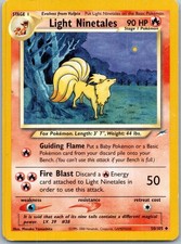 Light Ninetales Unlimited Uncommon Neo Destiny 050/105 HP picture