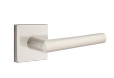 EMTEK C5210STUUS15 Square Rosette Privacy Set Stuttgart Lever Satin Nickel picture