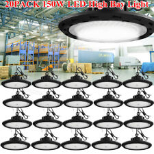 20Pack 150W UFO Led High Bay Light Factory Industrial Commercial Light Dimmable picture