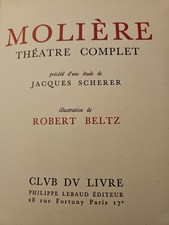1964 Molière Théâtre Complet Limited Ed Leather Illustrated Club du Livre picture