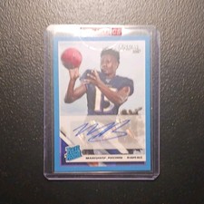 Panini 2019 Donruss Rated Rookie Marquise Brown Ravens Auto RC #312 picture