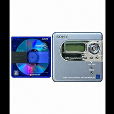 Sony Walkman MZ-NH600D MiniDisc Recorder Player Silver Mic In Headphone Jack picture