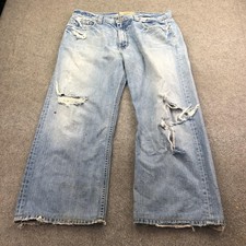 Vintage BKE Jeans Mens 36x32 Light Wash Marshall Relaxed Stright Distressed picture