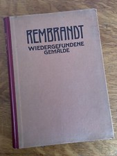 Vtg Rembrandt Wiedergefundene Gemalde 1921 Klassiker Der Kunst W Valentiner picture