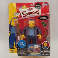 The Simpsons Fat Tony Action Figure Playmates 2002 World of Springfield New A2 picture