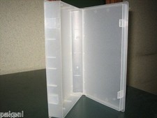 100 NEW CLEAR VIDEO CASE VHS LIBRARY CASE W/FULL SLEEVE, NO HUB, PSV14 picture
