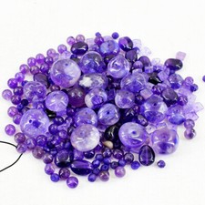 Amazing 465.00 Carats Earth Mined Untreated Purple Amethyst Drilled Beads Lot picture