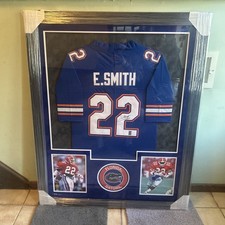 Emmitt Smith Signed Florida Gators Jersey Framed Double Suede Player COA picture