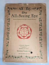 1923 The All-Seeing Eye Christmas Manly P Hall Vol 2 No 2 Occult Magazine picture