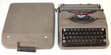 1949 Hermes Baby Portable Typewriter Paillard Suisse w/Case picture