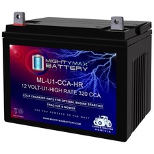 Mighty Max ML-U1-CCAHR 12V 320CCA Battery for Troy-Bilt 34343 350CCA Lawn Mower picture