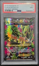 2015 POKEMON XY ANCIENT ORIGINS #85 FULL ART/M SCEPTILE EX PSA 9 NEW CERT picture