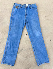 Cinch Men's Blue Denim Jeans Straight Regular Fit Mid Rise Medium Wash Cotton picture