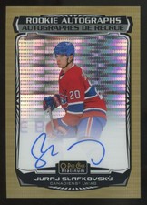 2022-23 O-Pee-Chee Platinum Juraj Slafkovsky RC Seismic Gold Auto /25 #R-SL picture