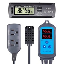 Inkbird IHC-200 Humidity Controller Pre-wired ITH-10 Hygrometer Thermometer Room picture