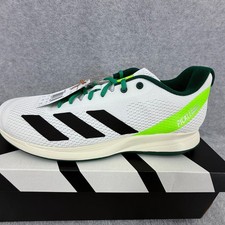 Adidas Courtflash Pickleball M Shoes Mens 12 White Green Court Sneakers JQ0695 picture