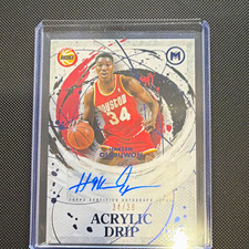 Topps 2023-24 Topps Motif Hakeem Olajuwon Rockets Acrylic Drip Auto ADA-HO 34/39 picture
