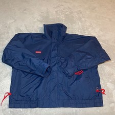 Vintage Columbia Whirlbird Mens Large Navy Blue Full Zip Nylon Jacket Outdoor picture