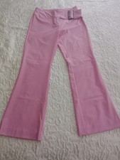 Cache • Pants • Y2K • Pink • Belted • Boot Cut • Size 4 • Made in New York, USA picture