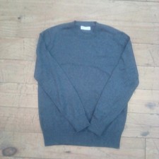 Everlane Men's M Blue Crew Neck Knit Pullover Sweater Long Sleeve picture