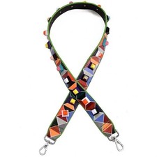 Multicolored Colorful Square Fun Colored Accent Handbag Crossbody Purse Strap picture