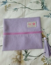Makeup Junkie Bags Size Small Purple Zipper Makeup Bag, Zip Closure Cosmetic Bag picture