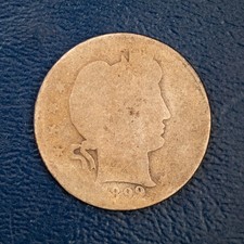 1899-S Barber Quarter, FR Condition, Heavily Worn, Better Date Silver F45 picture