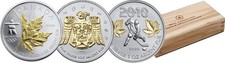 2010 $5 Canada Sp. Ed. 3-coin Vancouver Olympic SILVER Coins - 3 oz. SILVER picture