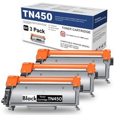 TN 450 Toner Cartridge Black Replacement for Brother TN450 TN420 Toner 2840 2940 picture