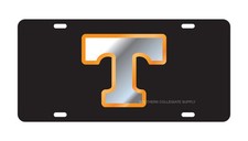 UT UNIVERSITY OF TENNESSEE Volunteers Black Mirrored License Plate / Car Tag picture