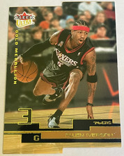 2002-03 Fleer Ultra Allen Iverson GOLD MEDALLION EDITION #82 Philadelphia 76ers picture