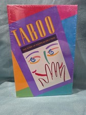 Taboo Board Game The Game Of Unspeakable Fun Complete 1989 Vintage New  picture