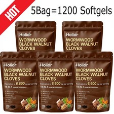 5X Holior Wormwood Black Walnut Clove Herbal Supplement 240 Softgels US picture