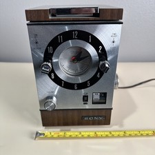 Vintage 1971 SONY 7FC-89W AM-FM Alarm Clock Radio Japan - works- picture