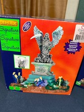 Lemax Spooky Town Angel Of Death Animated Graveyard Works 2013 Retired # 34603 picture