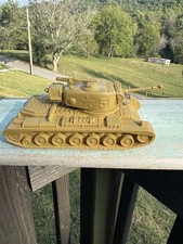 Vintage 1972 Marx Desert Fox #51 Large Tan Tank Military Toy Rare Original picture