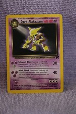 Vintage Team Rocket Pokémon Dark Alakazam 18/82 Card picture