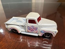 Vintage-Look Diecast White Truck Red Windows/Patriotic Graphics 1:64 Scale 58-55 picture