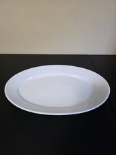 Vintage Apilco White Porcelain Classic Serving Platter, France, #13 14.5