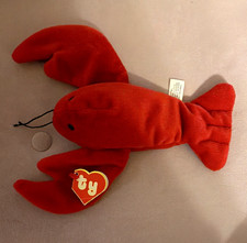 1993 Ty Beanie Baby Pinchers 2nd Gen Hang 1st Gen tush tag with errors Mint picture