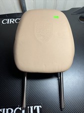 ✅ 11-18 OEM Porsche Cayenne 958 Front Right Seat Headrest Leather Beige* picture