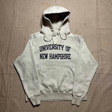 SICK VINTAGE 90s UNIVERSITY OF NEW HAMPSHIRE CHAMPION REVERSE WEAVE HOODIE (L) picture
