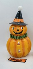 🧡🖤NWT Ghoulish Halloween Pumpkin Figure picture