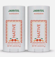 2 Native Limited Edition Jarritos Mandarin Deodorant 2.65 oz Aluminum Free NEW picture