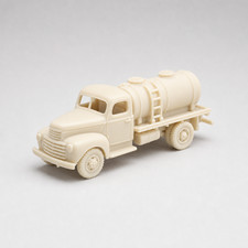 Model Train Vintage Milk Truck 3D Printed Resin N Scale 1:160 Ivory Unpainted picture